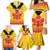 Orchids PNG Rugby Custom Family Matching Mermaid Dress and Hawaiian Shirt Go Champions Papua New Guinea