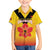 Orchids PNG Rugby Custom Family Matching Off The Shoulder Long Sleeve Dress and Hawaiian Shirt Go Champions Papua New Guinea