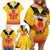 Orchids PNG Rugby Custom Family Matching Off Shoulder Short Dress and Hawaiian Shirt Go Champions Papua New Guinea