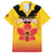 Orchids PNG Rugby Custom Family Matching Off Shoulder Short Dress and Hawaiian Shirt Go Champions Papua New Guinea