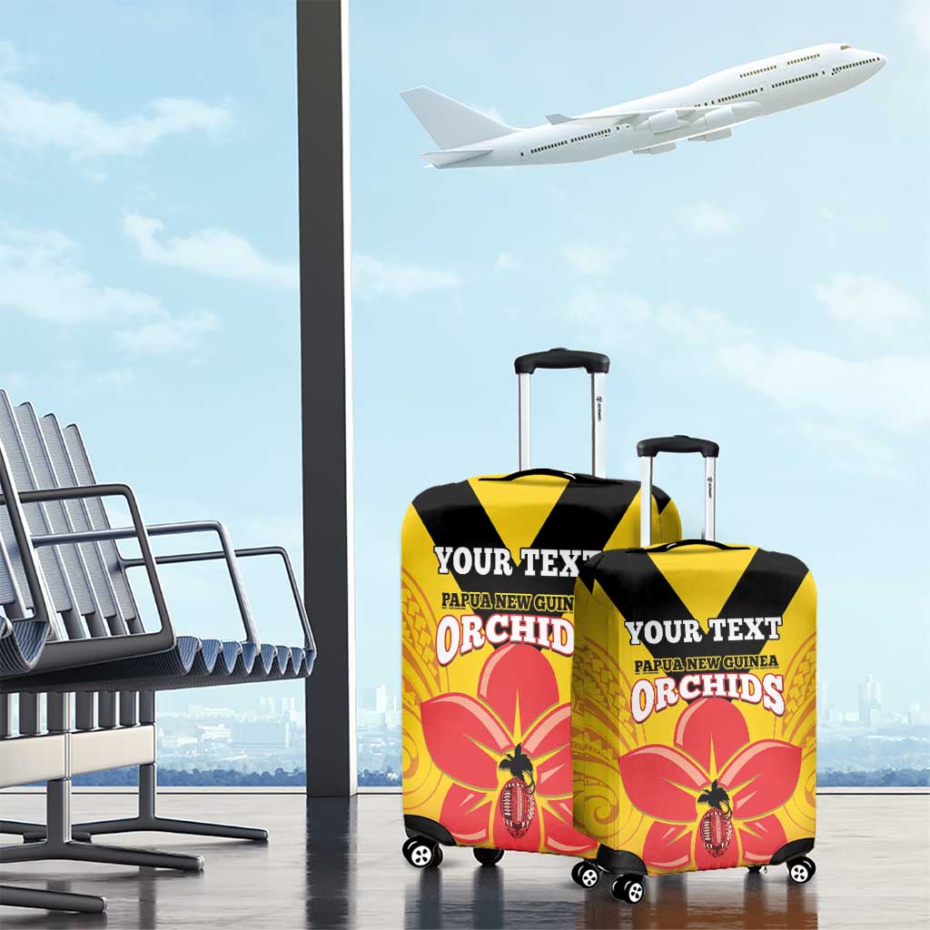 Orchids PNG Rugby Custom Luggage Cover Go Champions Papua New Guinea LT14 - Polynesian Pride