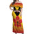 Orchids PNG Rugby Custom Off Shoulder Maxi Dress Go Champions Papua New Guinea