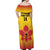 Orchids PNG Rugby Custom Off Shoulder Maxi Dress Go Champions Papua New Guinea