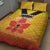 Orchids PNG Rugby Custom Quilt Bed Set Go Champions Papua New Guinea