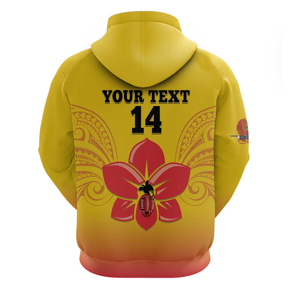 Orchids PNG Rugby Custom Zip Hoodie Go Champions Papua New Guinea