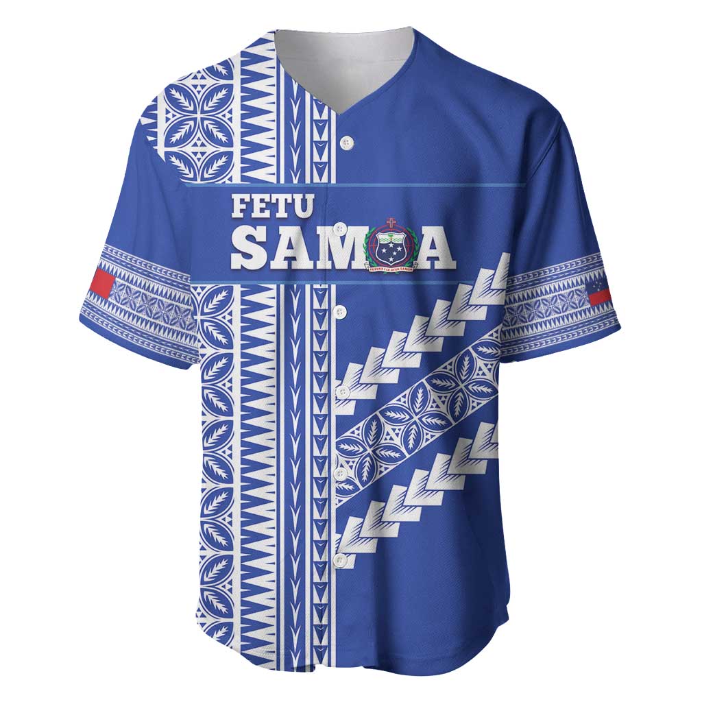 Fetu Samoa Rugby Custom Baseball Jersey Siapo Pattern - Sporty Style