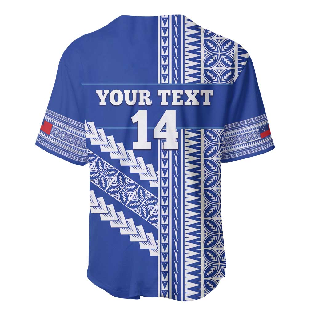 Fetu Samoa Rugby Custom Baseball Jersey Siapo Pattern - Sporty Style