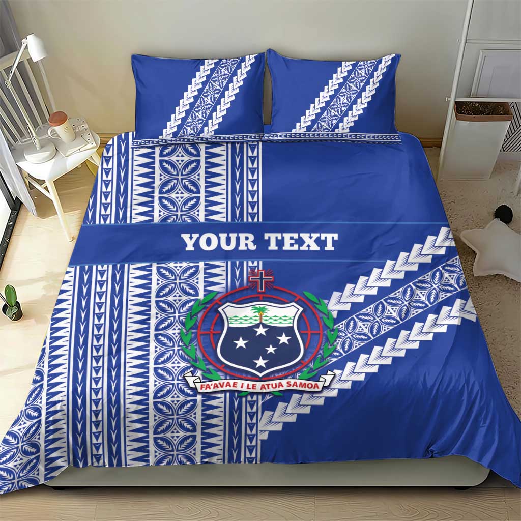 Fetu Samoa Rugby Custom Bedding Set Siapo Pattern - Sporty Style