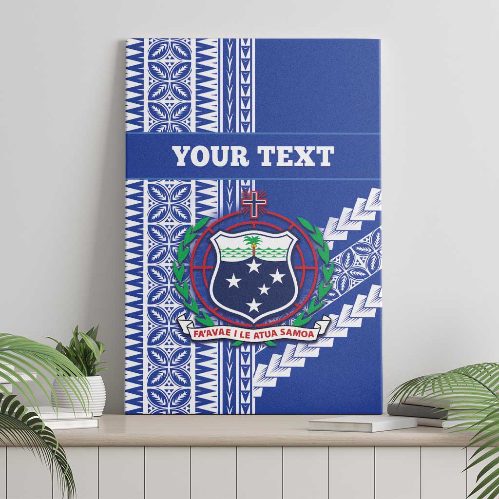Fetu Samoa Rugby Custom Canvas Wall Art Siapo Pattern - Sporty Style LT14 - Polynesian Pride