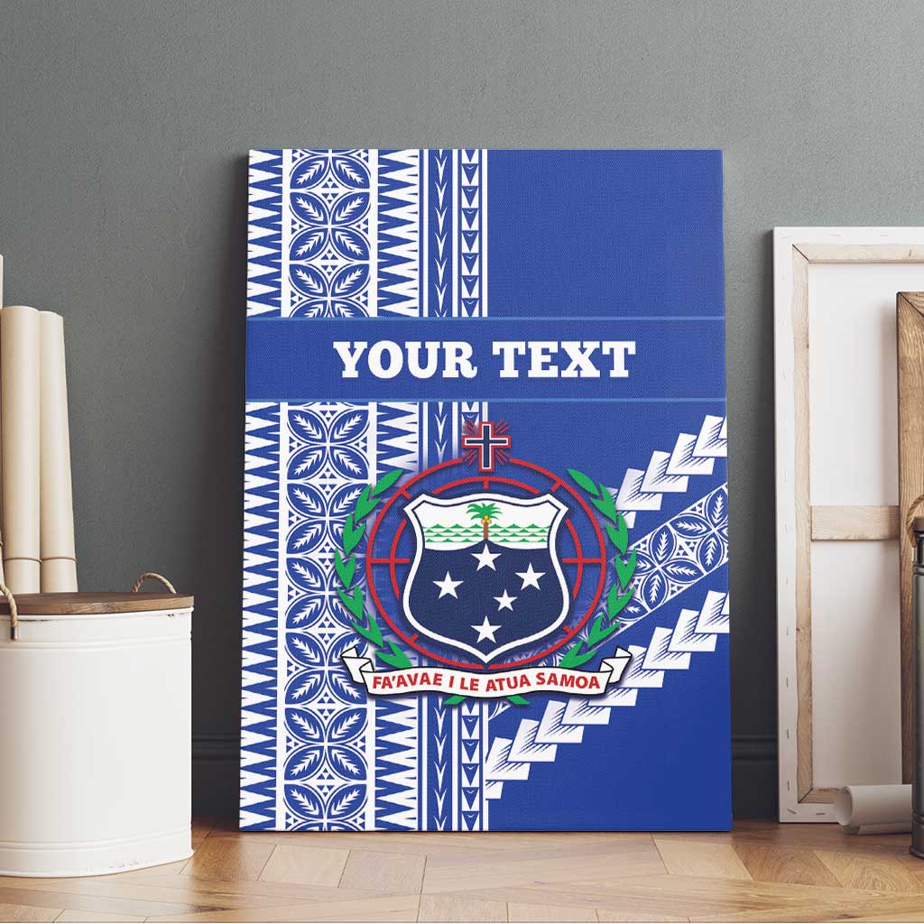 Fetu Samoa Rugby Custom Canvas Wall Art Siapo Pattern - Sporty Style LT14 - Polynesian Pride