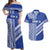 Fetu Samoa Rugby Custom Couples Matching Off Shoulder Maxi Dress and Hawaiian Shirt Siapo Pattern - Sporty Style