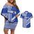 Fetu Samoa Rugby Custom Couples Matching Off Shoulder Short Dress and Hawaiian Shirt Siapo Pattern - Sporty Style