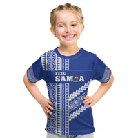 Fetu Samoa Rugby Custom Kid T Shirt Siapo Pattern - Sporty Style