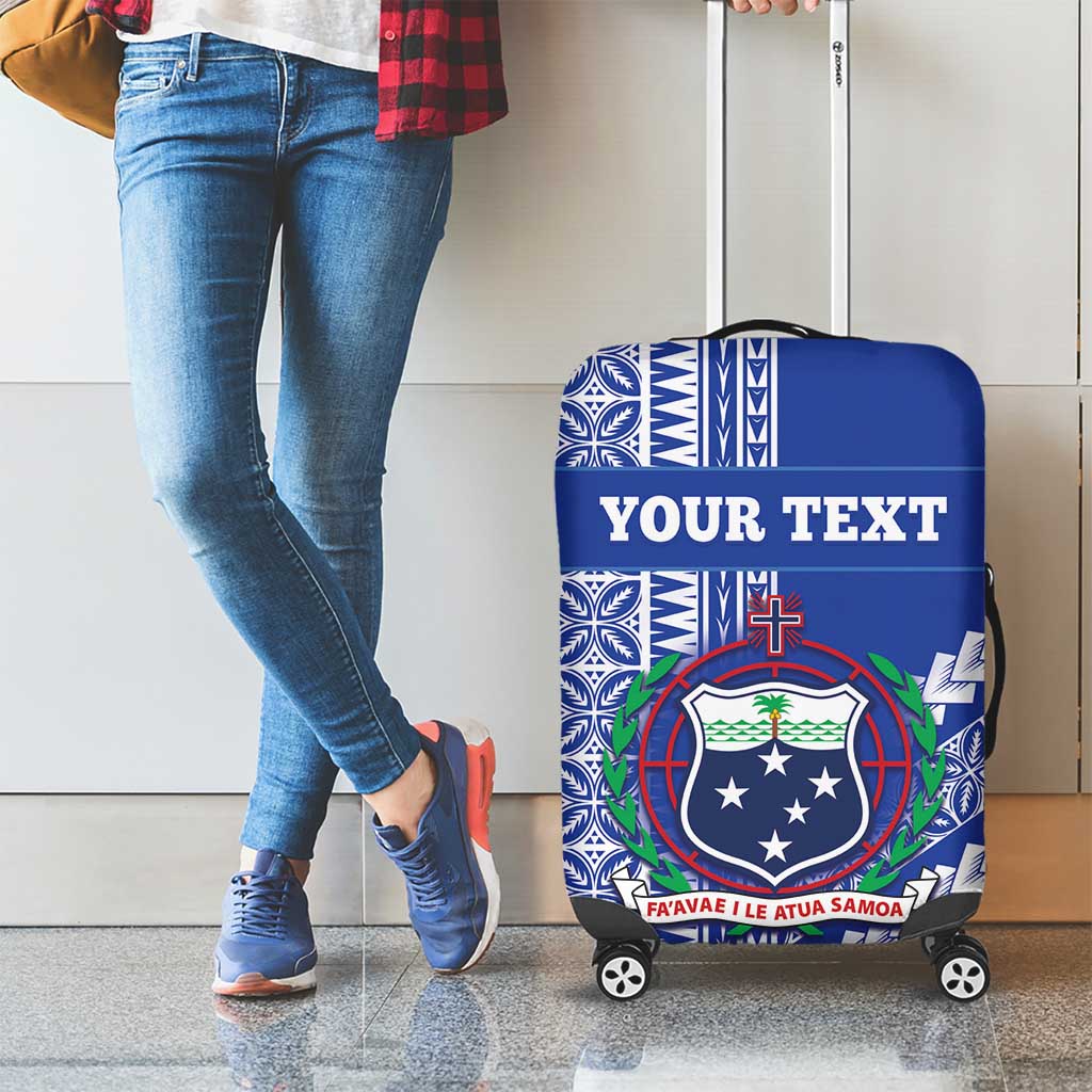 Fetu Samoa Rugby Custom Luggage Cover Siapo Pattern - Sporty Style LT14 - Polynesian Pride