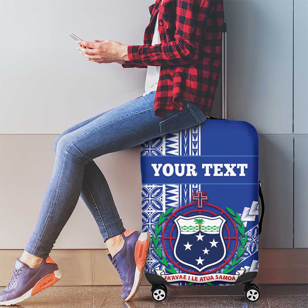 Fetu Samoa Rugby Custom Luggage Cover Siapo Pattern - Sporty Style LT14 - Polynesian Pride