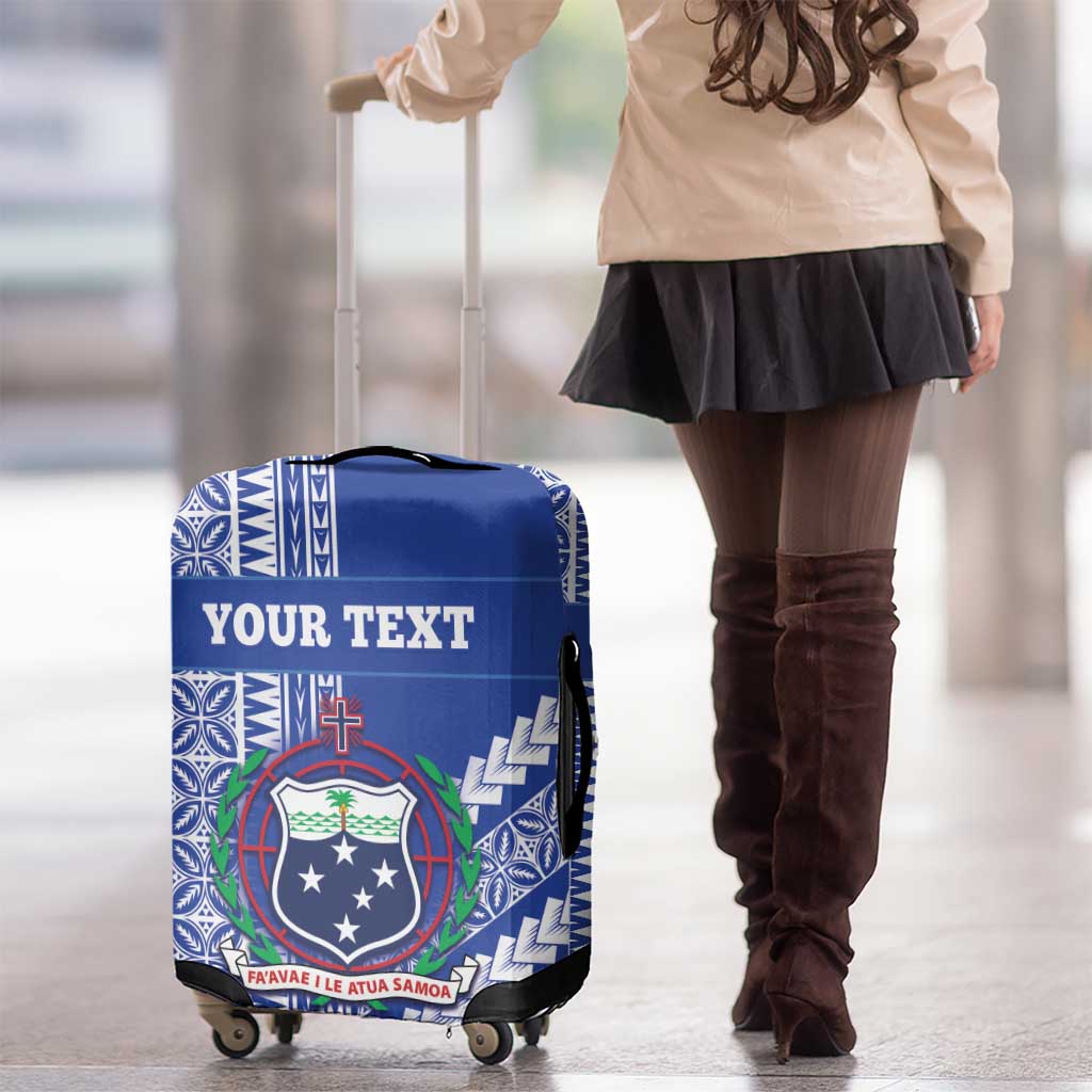 Fetu Samoa Rugby Custom Luggage Cover Siapo Pattern - Sporty Style LT14 - Polynesian Pride