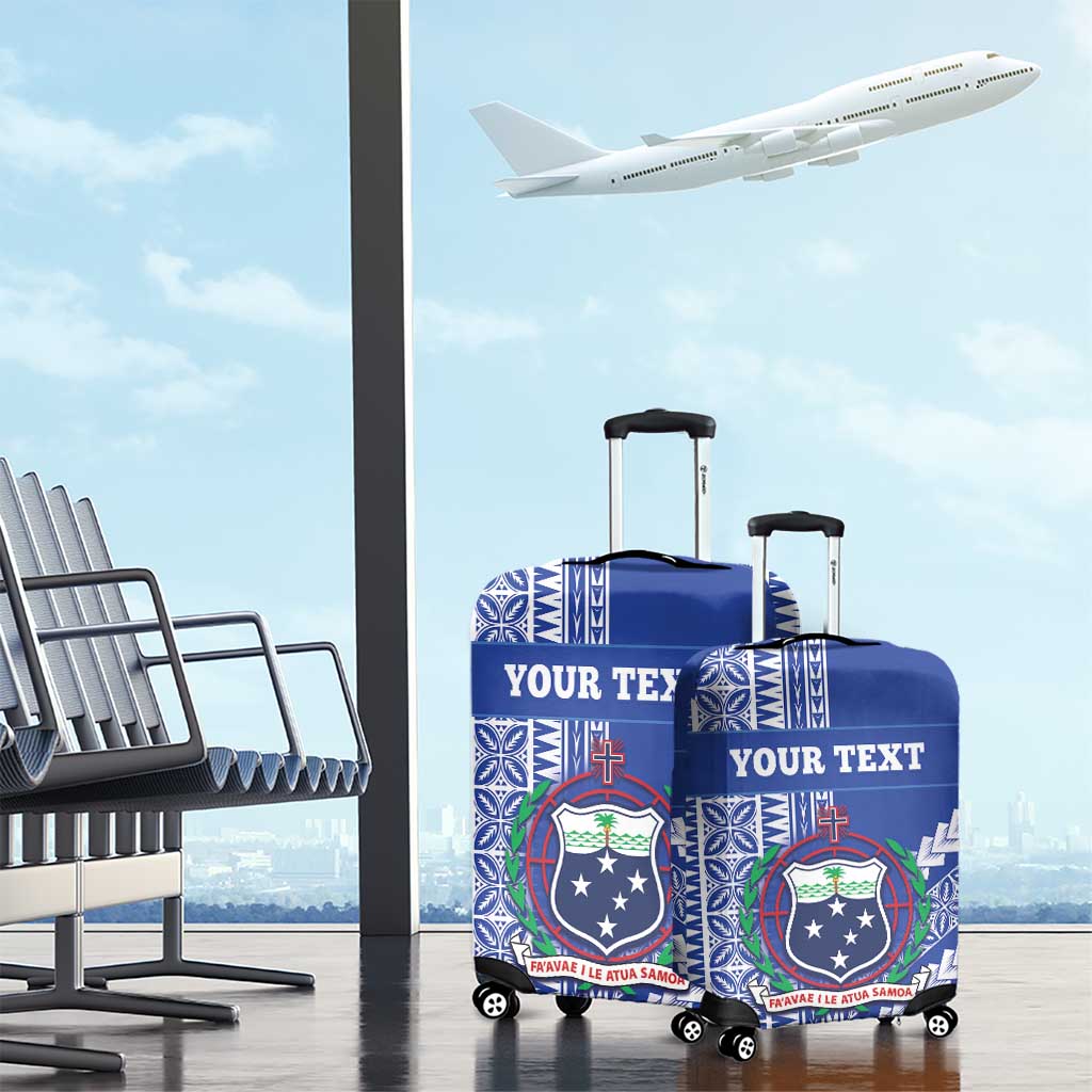 Fetu Samoa Rugby Custom Luggage Cover Siapo Pattern - Sporty Style LT14 - Polynesian Pride