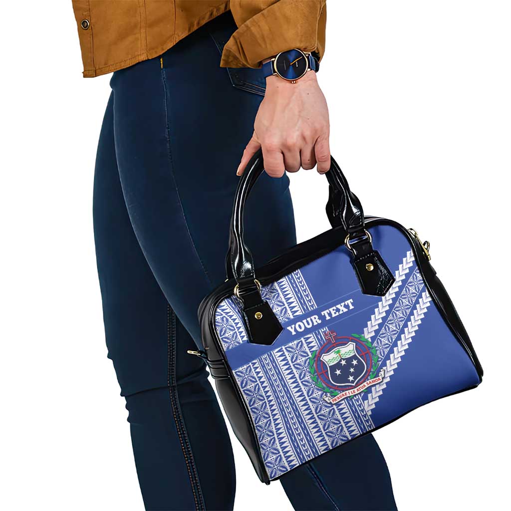 Fetu Samoa Rugby Custom Shoulder Handbag Siapo Pattern - Sporty Style LT14 - Polynesian Pride