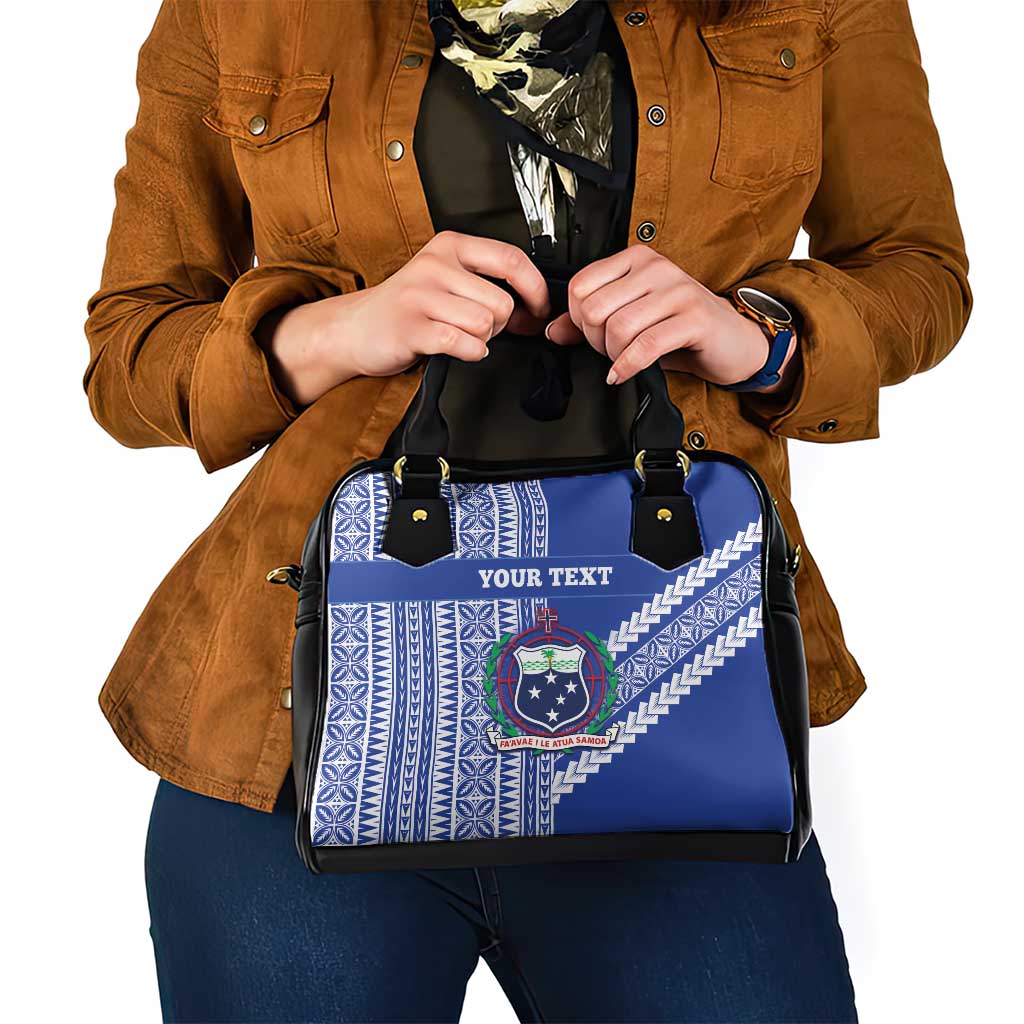 Fetu Samoa Rugby Custom Shoulder Handbag Siapo Pattern - Sporty Style LT14 - Polynesian Pride