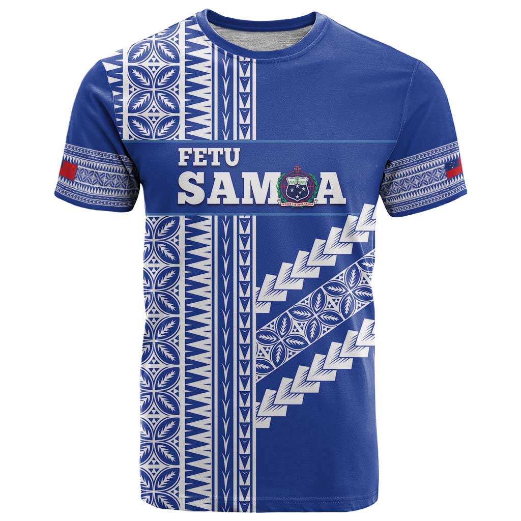 Fetu Samoa Rugby Custom T Shirt Siapo Pattern - Sporty Style