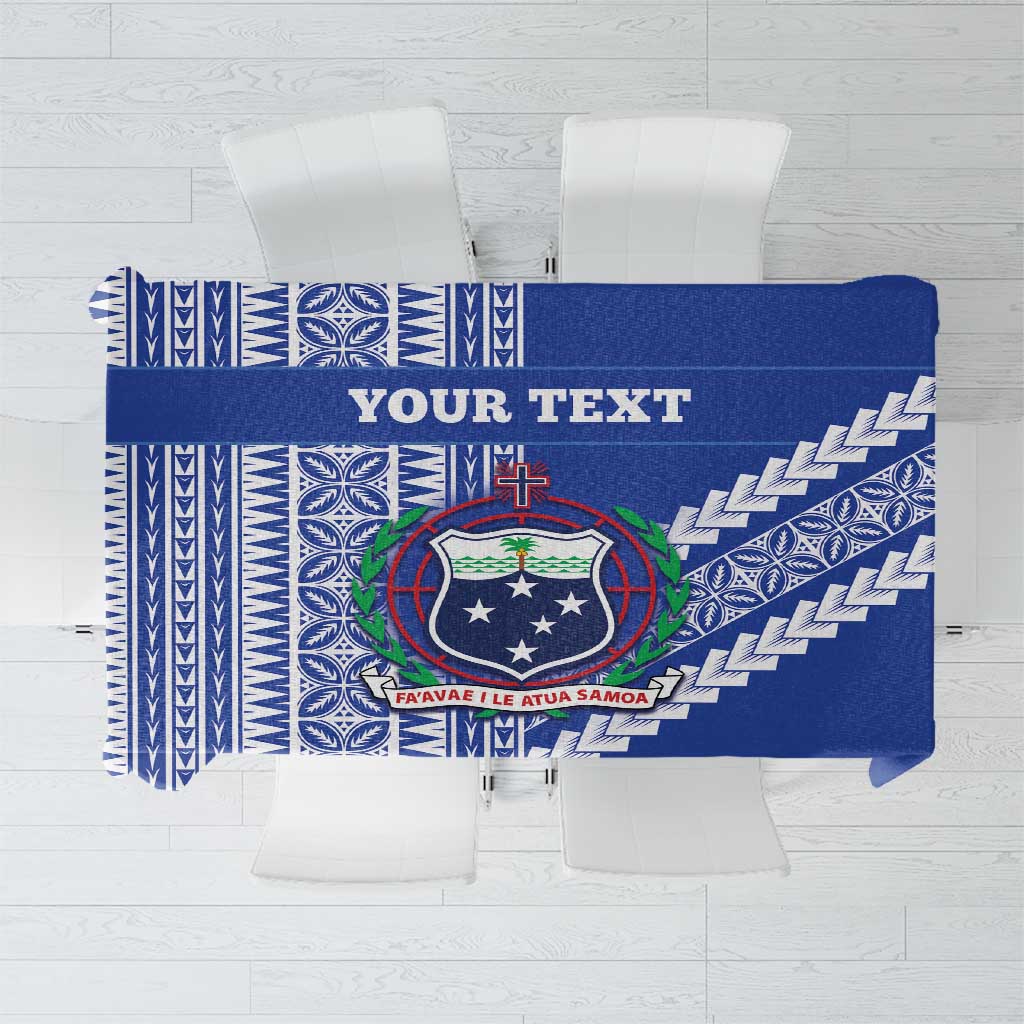 Fetu Samoa Rugby Custom Tablecloth Siapo Pattern - Sporty Style