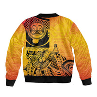 Marquesas Islands Bomber Jacket Marquesan Matatiki Fish Hook Patutiki - Polynesian Pride