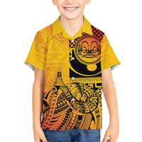 Marquesas Islands Family Matching Long Sleeve Bodycon Dress and Hawaiian Shirt Marquesan Matatiki Fish Hook Patutiki - Polynesian Pride