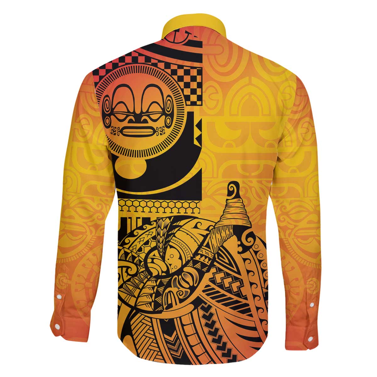 Marquesas Islands Family Matching Off The Shoulder Long Sleeve Dress and Hawaiian Shirt Marquesan Matatiki Fish Hook Patutiki - Polynesian Pride