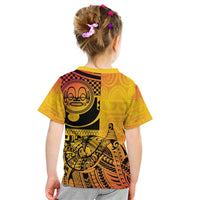 Marquesas Islands Kid T Shirt Marquesan Matatiki Fish Hook Patutiki - Polynesian Pride