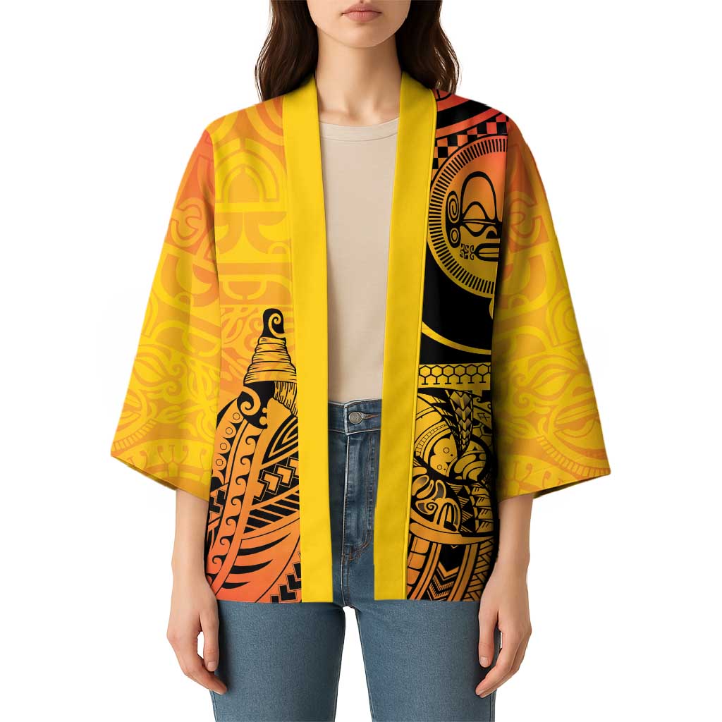 Marquesas Islands Kimono Marquesan Matatiki Fish Hook Patutiki - Polynesian Pride