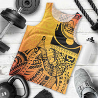 Marquesas Islands Men Tank Top Marquesan Matatiki Fish Hook Patutiki - Polynesian Pride