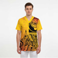 Marquesas Islands Scrub Top Marquesan Matatiki Fish Hook Patutiki - Polynesian Pride