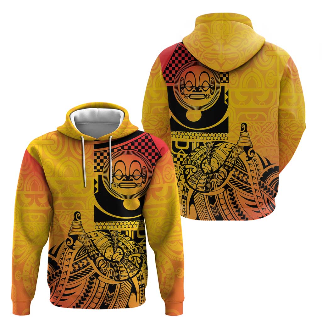 Marquesas Islands Zip Hoodie Marquesan Matatiki Fish Hook Patutiki - Polynesian Pride