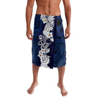 Blue Samoa Tattoo Lavalava Plumeria Samoan Ocean Tatau Pattern - Polynesian Pride