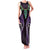 Aotearoa Pounamu Niho Family Matching Tank Maxi Dress and Hawaiian Shirt Silver Fern Mix Maori Pattern - Purple