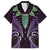 Aotearoa Pounamu Niho Hawaiian Shirt Silver Fern Mix Maori Pattern - Purple