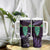 Aotearoa Pounamu Niho Tumbler With Handle Silver Fern Mix Maori Pattern - Purple