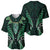 Aotearoa Pounamu Niho Baseball Jersey Silver Fern Mix Maori Pattern - Green