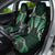 Aotearoa Pounamu Niho Car Seat Cover Silver Fern Mix Maori Pattern - Green