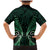 Aotearoa Pounamu Niho Family Matching Mermaid Dress and Hawaiian Shirt Silver Fern Mix Maori Pattern - Green