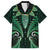 Aotearoa Pounamu Niho Hawaiian Shirt Silver Fern Mix Maori Pattern - Green