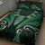 Aotearoa Pounamu Niho Quilt Bed Set Silver Fern Mix Maori Pattern - Green