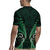 Aotearoa Pounamu Niho Rugby Jersey Silver Fern Mix Maori Pattern - Green