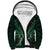 Aotearoa Pounamu Niho Sherpa Hoodie Silver Fern Mix Maori Pattern - Green