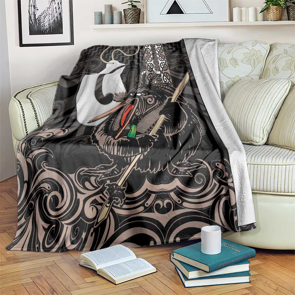 Aotearoa Hei Matau Blanket Haka Kiwi Mix Maori Mangopare