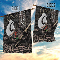 Aotearoa Hei Matau Garden Flag Haka Kiwi Mix Maori Mangopare LT14 - Polynesian Pride