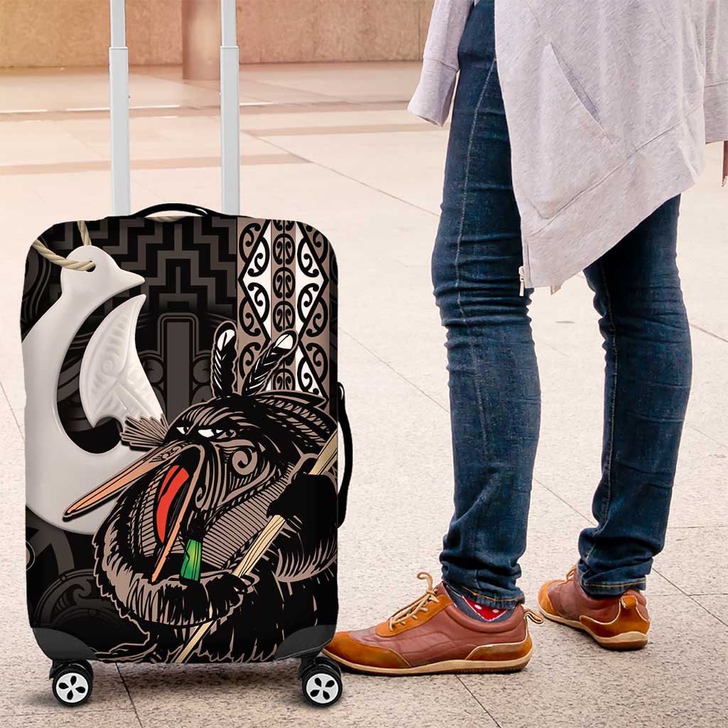 Aotearoa Hei Matau Luggage Cover Haka Kiwi Mix Maori Mangopare