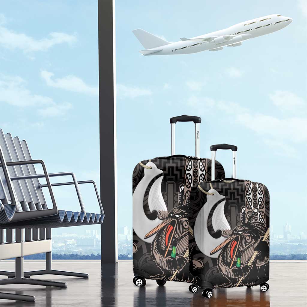 Aotearoa Hei Matau Luggage Cover Haka Kiwi Mix Maori Mangopare