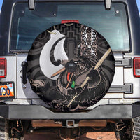 Aotearoa Hei Matau Spare Tire Cover Haka Kiwi Mix Maori Mangopare