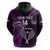 Custom New Zealand Tiki Tennis Hoodie 2024 Aotearoa Tenehi Maori Silver Fern - Purple LT14 - Polynesian Pride